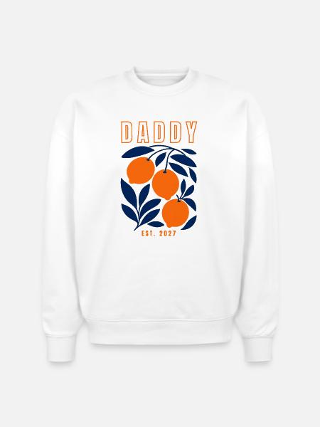 Daddy 2027 - Stanley/Stella Radder Unisex Oversized Organic Sweatshirt - white