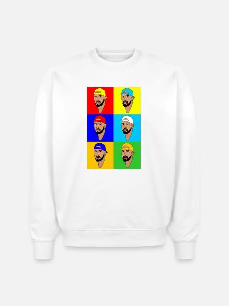 Nick Kyrgios - Stanley/Stella Radder Unisex Oversized Organic Sweatshirt - white