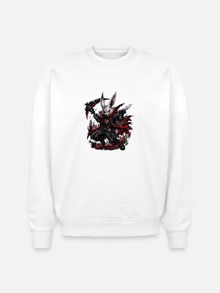Nightshade Rabbit Gunslinger - Stanley/Stella Radder Unisex Oversized Organic Sweatshirt - white