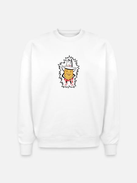 Slim Chipley - Stanley/Stella Radder Unisex Oversized Organic Sweatshirt - white