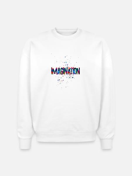 imagination - Stanley/Stella Radder Unisex Oversized Organic Sweatshirt - white