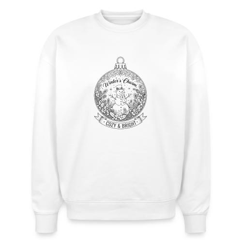 Festive Snowman T-Shirt - Stanley/Stella Radder Unisex Oversized Organic Sweatshirt