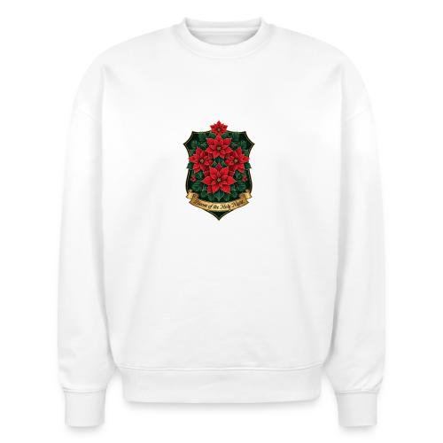 Poinsettia Crest T-Shirt - Stanley/Stella Radder Unisex Oversized Organic Sweatshirt