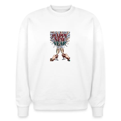 Toasting Hands T-Shirt Confetti Shower Premium - Stanley/Stella Radder Unisex Oversized Organic Sweatshirt