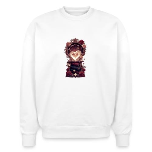 You Unlock the Story of Us Library Gifts T-Shirts - Stanley/Stella Radder Unisex Oversized Organic Sweatshirt