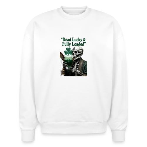 Lucky Skeleton Stout T-Shirt - Stanley/Stella Radder Unisex Oversized Organic Sweatshirt
