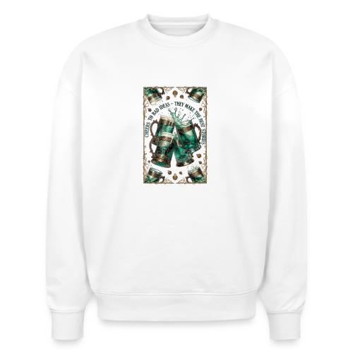 Cheers to Bad Ideas Tankards Graphic Tee - Stanley/Stella Radder Unisex Oversized Organic Sweatshirt