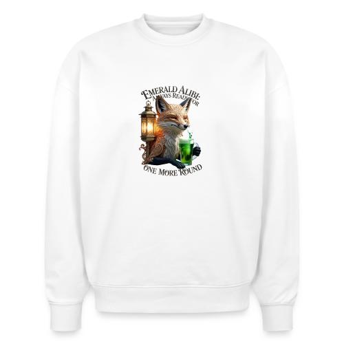 Emerald Alibi Fox Graphic Tee - Stanley/Stella Radder Unisex Oversized Organic Sweatshirt