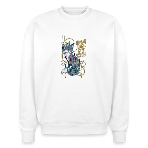 Human Jungle Gym Fox Tee - Stanley/Stella Radder Unisex Oversized Organic Sweatshirt