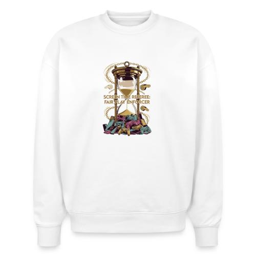 Screen Time Referee T Shirt, Fair Play Enforcer - Stanley/Stella Radder Unisex Oversized Organic Sweatshirt