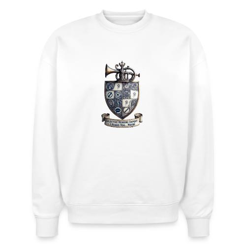 Selective Hearing Expert Crest T Shirt - Stanley/Stella Radder Unisex Oversized Organic Sweatshirt