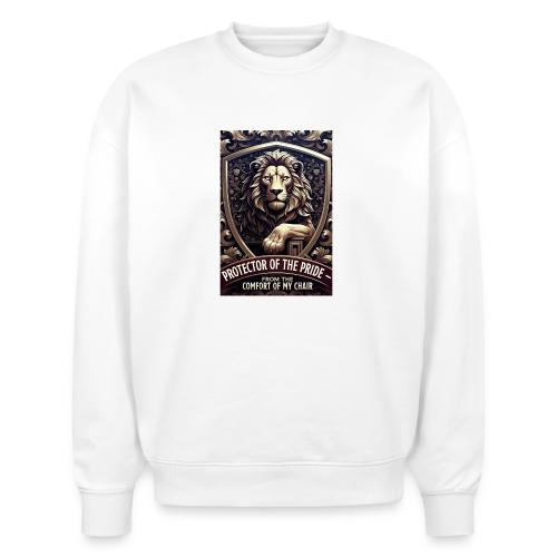 Lion King T Shirt, Funny Low-Effort Father Gift - Stanley/Stella Radder Unisex Oversized Organic Sweatshirt