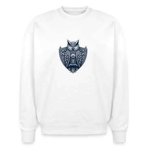 Night Watch Owl T Shirt, Sarcastic Dad Gift - Stanley/Stella Radder Unisex Oversized Organic Sweatshirt