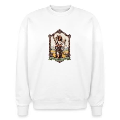 I Am The Good Shepherd T Shirt, Christian Gift - Stanley/Stella Radder Unisex Oversized Organic Sweatshirt