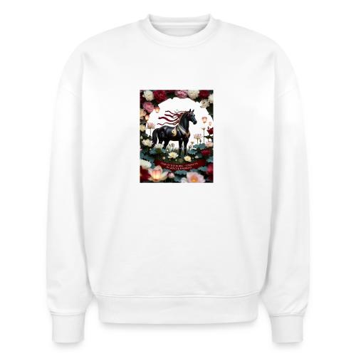 Year of the Horse Harmony T Shirt, Lunar New Year - Stanley/Stella Radder Unisex Oversized Organic Sweatshirt