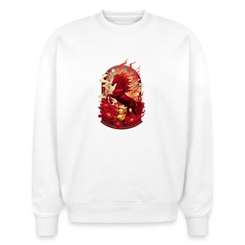 Year of the Horse Ascent T Shirt, Lunar New Year - Stanley/Stella Radder Unisex Oversized Organic Sweatshirt