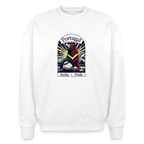 Portugal Iberian Wolf Soccer T Shirt, Pride Gift - Stanley/Stella Radder Unisex Oversized Organic Sweatshirt