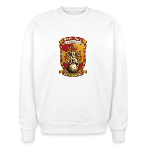 Spain Lion Fury T-Shirt, Spanish Crest Gift - Stanley/Stella Radder Unisex Oversized Organic Sweatshirt