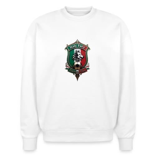 Italy heritage Wolf Fury Tee, Pride Badge Gift - Stanley/Stella Radder Unisex Oversized Organic Sweatshirt