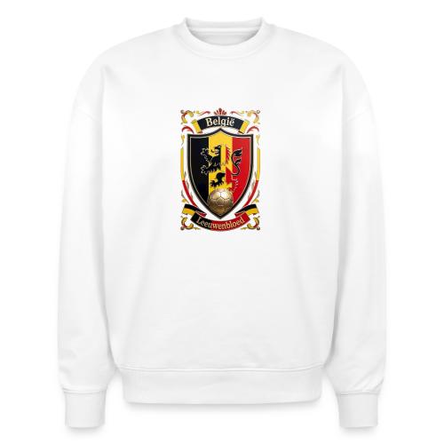 Belgium Lion Crest T-Shirt, Belgian Flag Gift - Stanley/Stella Radder Unisex Oversized Organic Sweatshirt