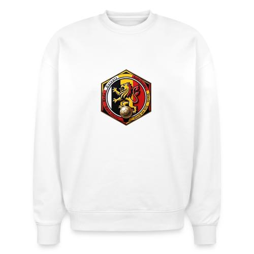 Belgium Lion Valor T-Shirt, Belgian Pride Gift - Stanley/Stella Radder Unisex Oversized Organic Sweatshirt