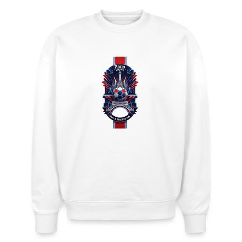 Paris Tower Legacy T Shirt, Soccer City Pride Gift - Stanley/Stella Radder Unisex Oversized Organic Sweatshirt