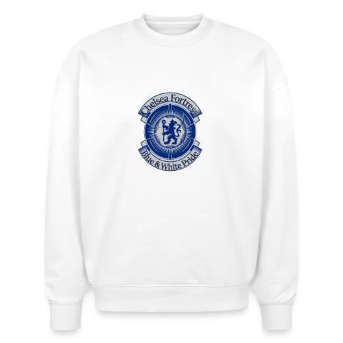 Chelsea Fortress T Shirt, Soccer City Pride Gift - Stanley/Stella Radder Unisex Oversized Organic Sweatshirt