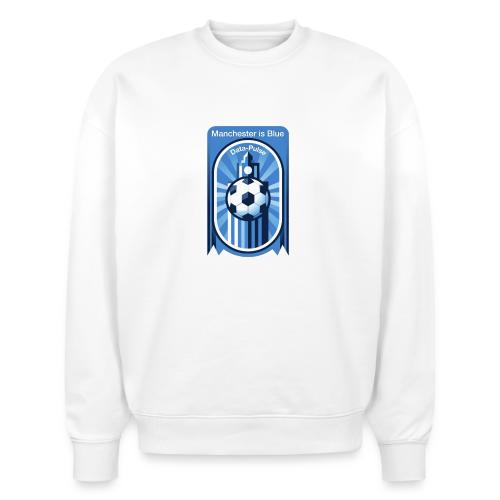 Manchester is Blue Soccer City T Shirt, Apparel - Stanley/Stella Radder Unisex Oversized Organic Sweatshirt