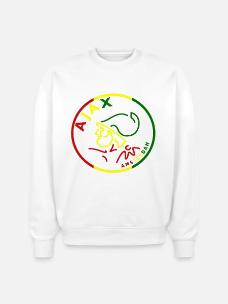ajax amsterdam - Stanley/Stella Radder Unisex Oversized Organic Sweatshirt - white