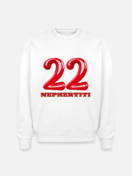Nefertiti - Stanley/Stella Radder Unisex Oversized Organic Sweatshirt - white