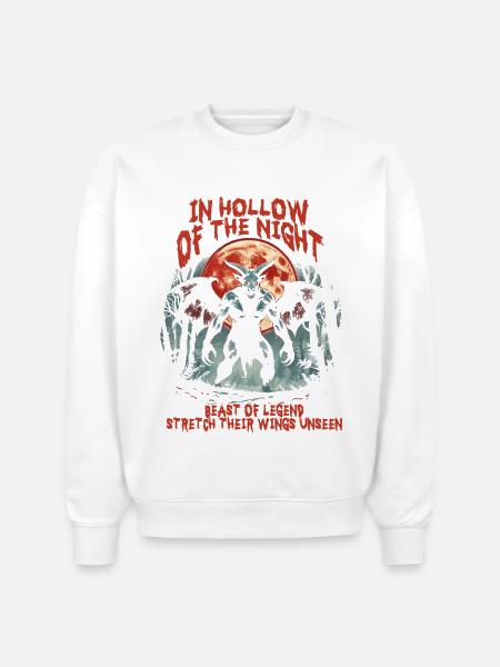 Jersey Devil Creature Mythological Creatures - Stanley/Stella Radder Unisex Oversized Organic Sweatshirt - white