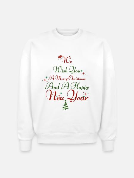 Christmas - Stanley/Stella Radder Unisex Oversized Organic Sweatshirt - white