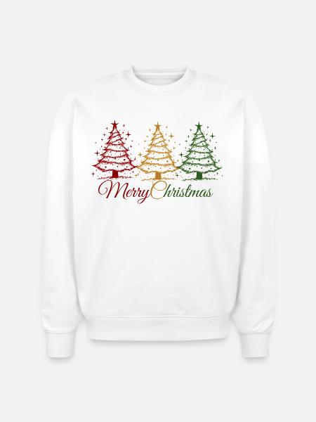 Christmas - Stanley/Stella Radder Unisex Oversized Organic Sweatshirt - white