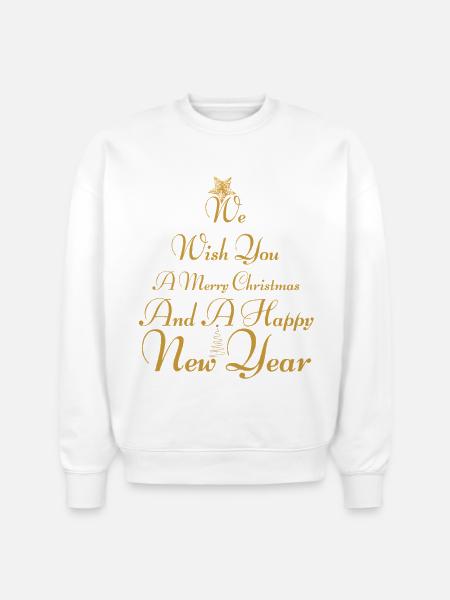 Christmas - Stanley/Stella Radder Unisex Oversized Organic Sweatshirt - white