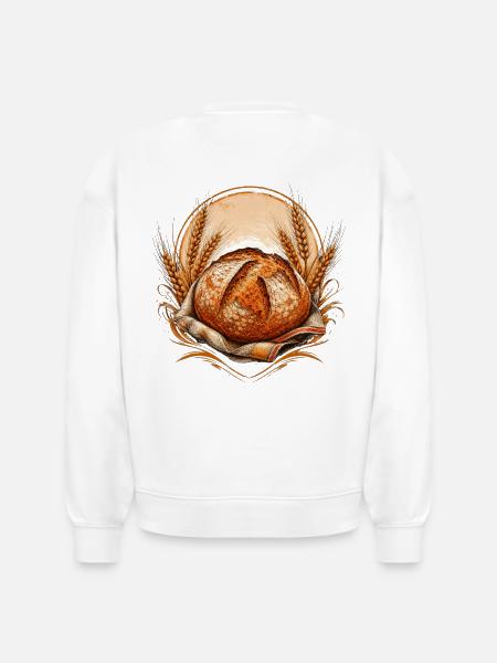 Artisan Sourdough Baker Rusti - Stanley/Stella Radder Unisex Oversized Organic Sweatshirt - white
