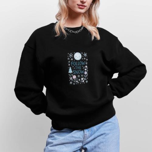 Follow the Snow – Cozy Winter Watercolor - Stanley/Stella Radder Unisex Oversized Organic Sweatshirt