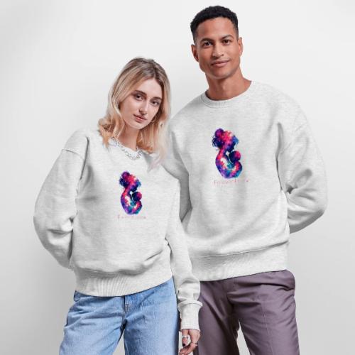 Forever Love-Vibrant Watercolor Mother-Child - Stanley/Stella Radder Unisex Oversized Organic Sweatshirt