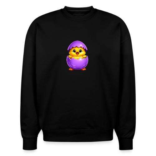 Easter Chick Purple - Stanley/Stella Radder Unisex Oversized Organic Sweatshirt