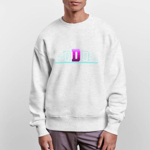 Letter D – Capital Varsity Alphabet Monogram - Stanley/Stella Radder Unisex Oversized Organic Sweatshirt