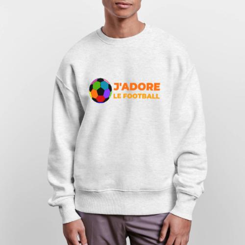 I love football - Stanley/Stella Radder Unisex Oversized Organic Sweatshirt