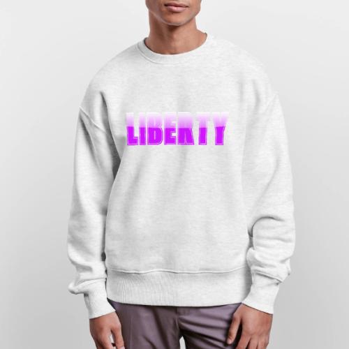 Liberty Typography Graphic Design - Stanley/Stella Radder Unisex Oversized Organic Sweatshirt