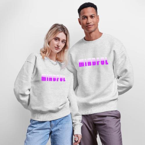 Mindful Typography Minimalist Design - Stanley/Stella Radder Unisex Oversized Organic Sweatshirt