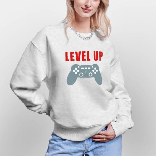Level Up Gamer Controller Apparel - Stanley/Stella Radder Unisex Oversized Organic Sweatshirt