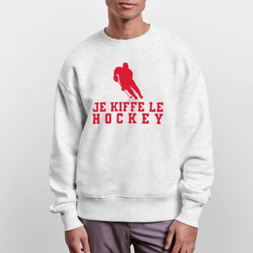 I love hockey - Stanley/Stella Radder Unisex Oversized Organic Sweatshirt
