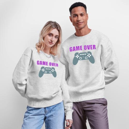 Game Over Gamer Controller Design - Stanley/Stella Radder Unisex Oversized Organic Sweatshirt