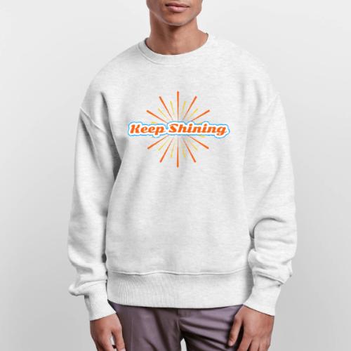 Keep Shining: Radiant Energy Design - Stanley/Stella Radder Unisex Oversized Organic Sweatshirt