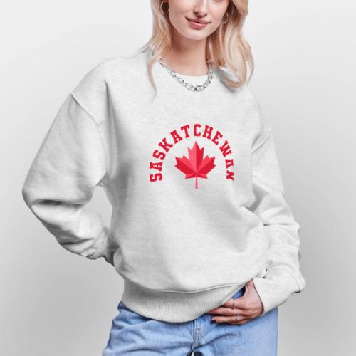 Saskatchewan with maple leaf - Stanley/Stella Radder Unisex Oversized Organic Sweatshirt