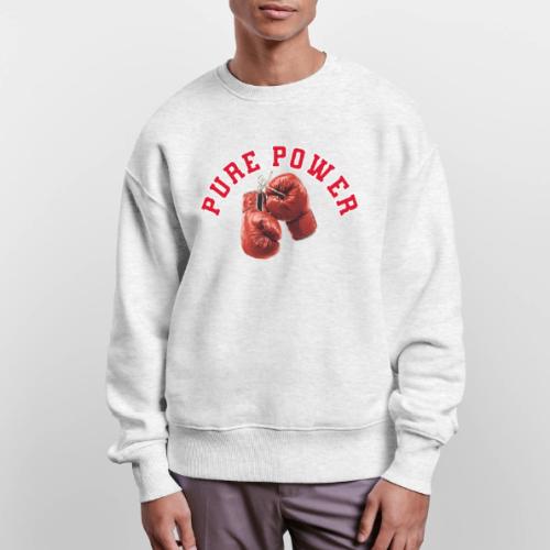 Boxing: Pure Power Punch - Stanley/Stella Radder Unisex Oversized Organic Sweatshirt