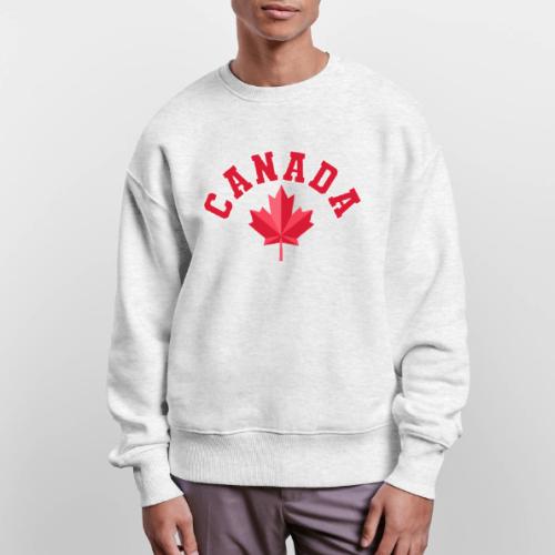 Canada with maple leaf - Stanley/Stella Radder Unisex Oversized Organic Sweatshirt