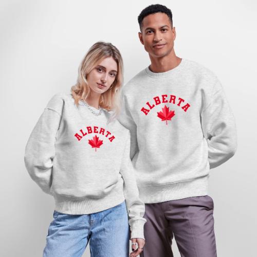 Alberta with maple leaf - Stanley/Stella Radder Unisex Oversized Organic Sweatshirt